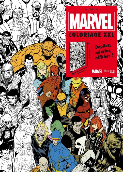 Le cahier de coloriage Marvel XXL à moins de 6€ !